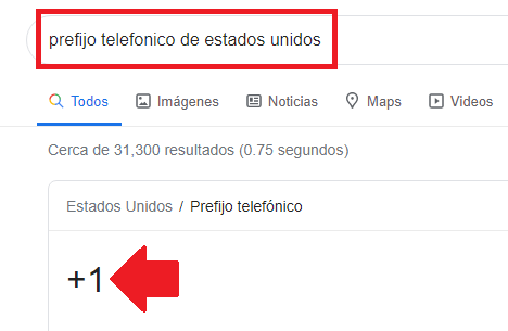llamar a USA con un codigo internacional
